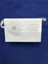 Load image into Gallery viewer, Girls white satin communion bag -Eva