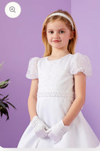 Load image into Gallery viewer, IVA By Peridot flock spot Girls First Holy Communion Dress