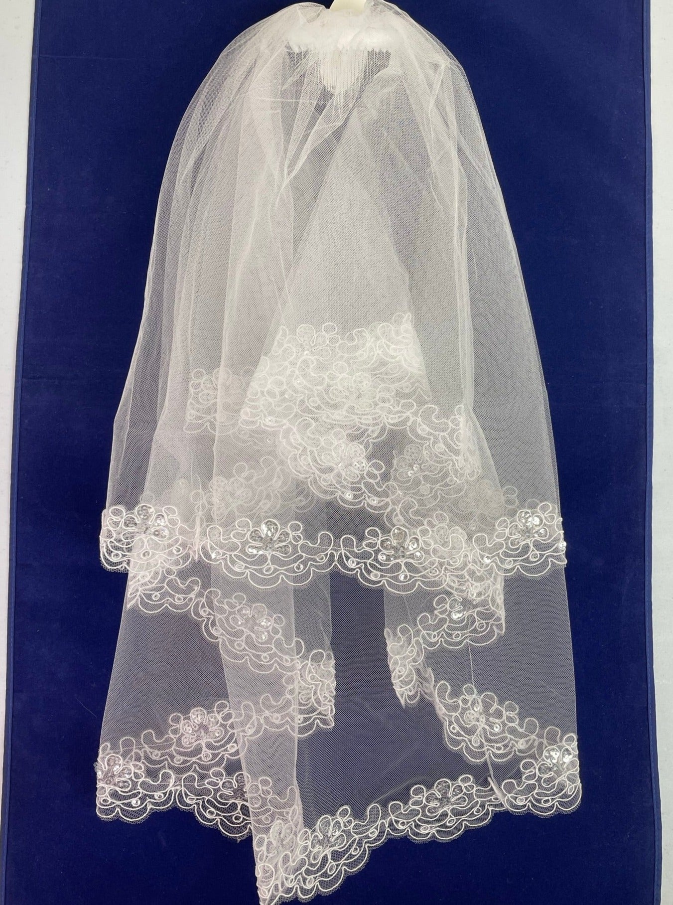 Zara Holy Communion Veil With Pearl Detail main image 0