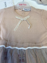 Load image into Gallery viewer, Ebita baby girl knit &amp; tulle dress 255530
