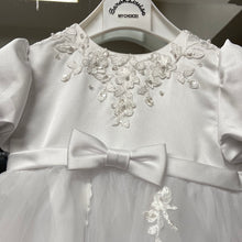 Load image into Gallery viewer, Sarah Louise baby girl white Christening Gown with matching Bonnet -001054- Malina
