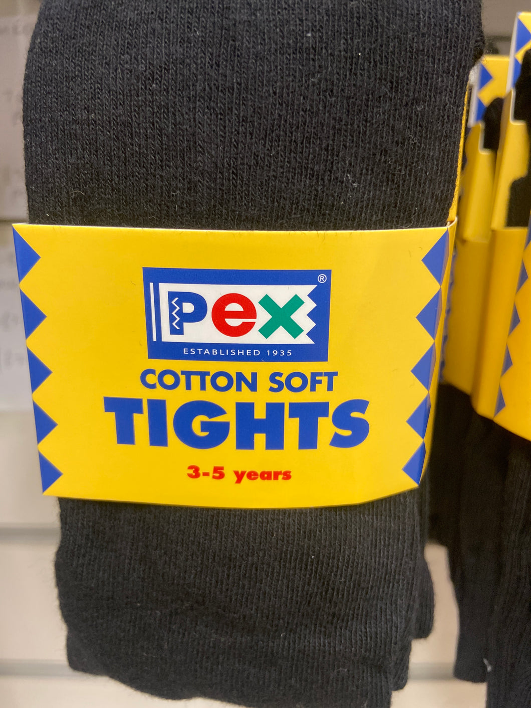 PEX warm cotton rich tights- black