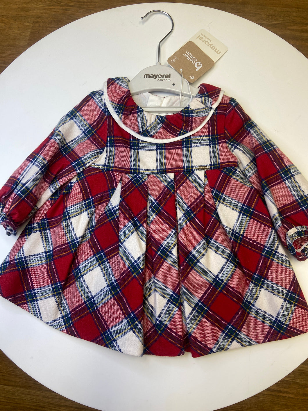 Mayoral baby girl tartan dress -2808