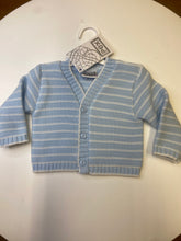 Load image into Gallery viewer, PEX baby boy cardigan- Jacob blue/ white
