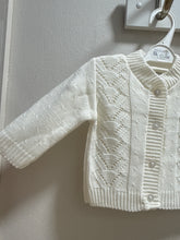 Load image into Gallery viewer, Knitted Baby Cardigan in Ivory - 3000
