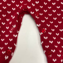 Load image into Gallery viewer, PEX baby girl red knitted romper Phoebe
