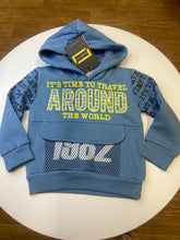 Load image into Gallery viewer, Hashtag young boys 2 piece hoody and track bottom set - 243832 in blue
