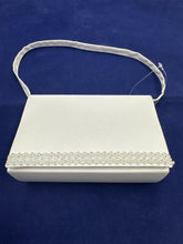 Load image into Gallery viewer, Girls white satin communion bag 6052
