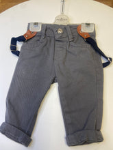 Load image into Gallery viewer, Hashtag 3 piece baby boy set, jumper, shirt and trousers- 243604 gold
