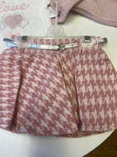 Load image into Gallery viewer, Ebita younger girl 3 piece pink and cream skirt set 243225
