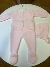 Load image into Gallery viewer, PEX baby girl pink knit 3 piece set - Emmy
