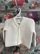 Load image into Gallery viewer, Knitted Baby Cardigan in Ivory - 4000
