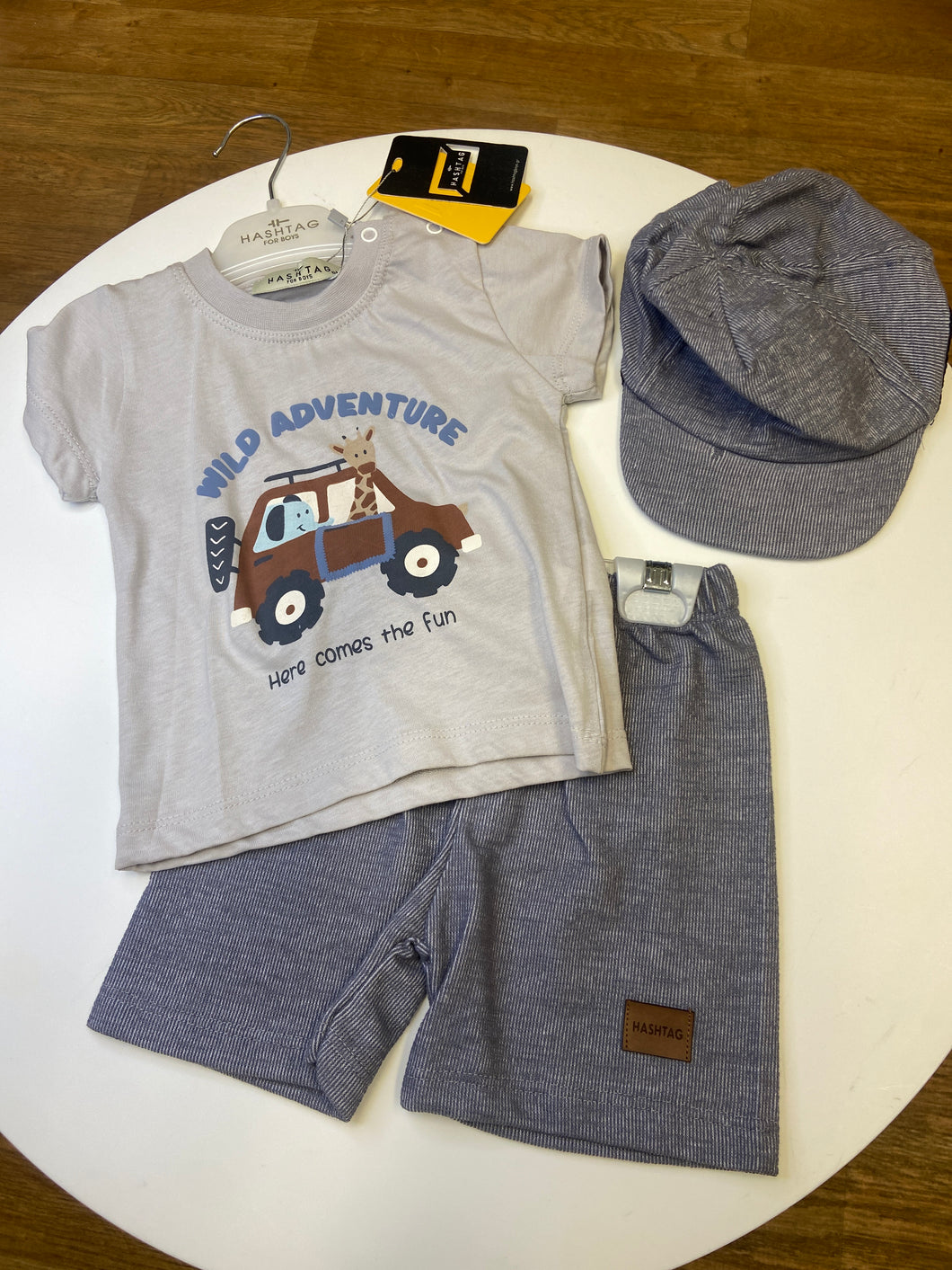Hashtag baby boy shorts and top 254614