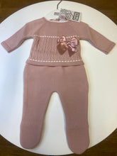 Load image into Gallery viewer, PEX baby girl 2 piece dusky pink knitted set - Chloe.
