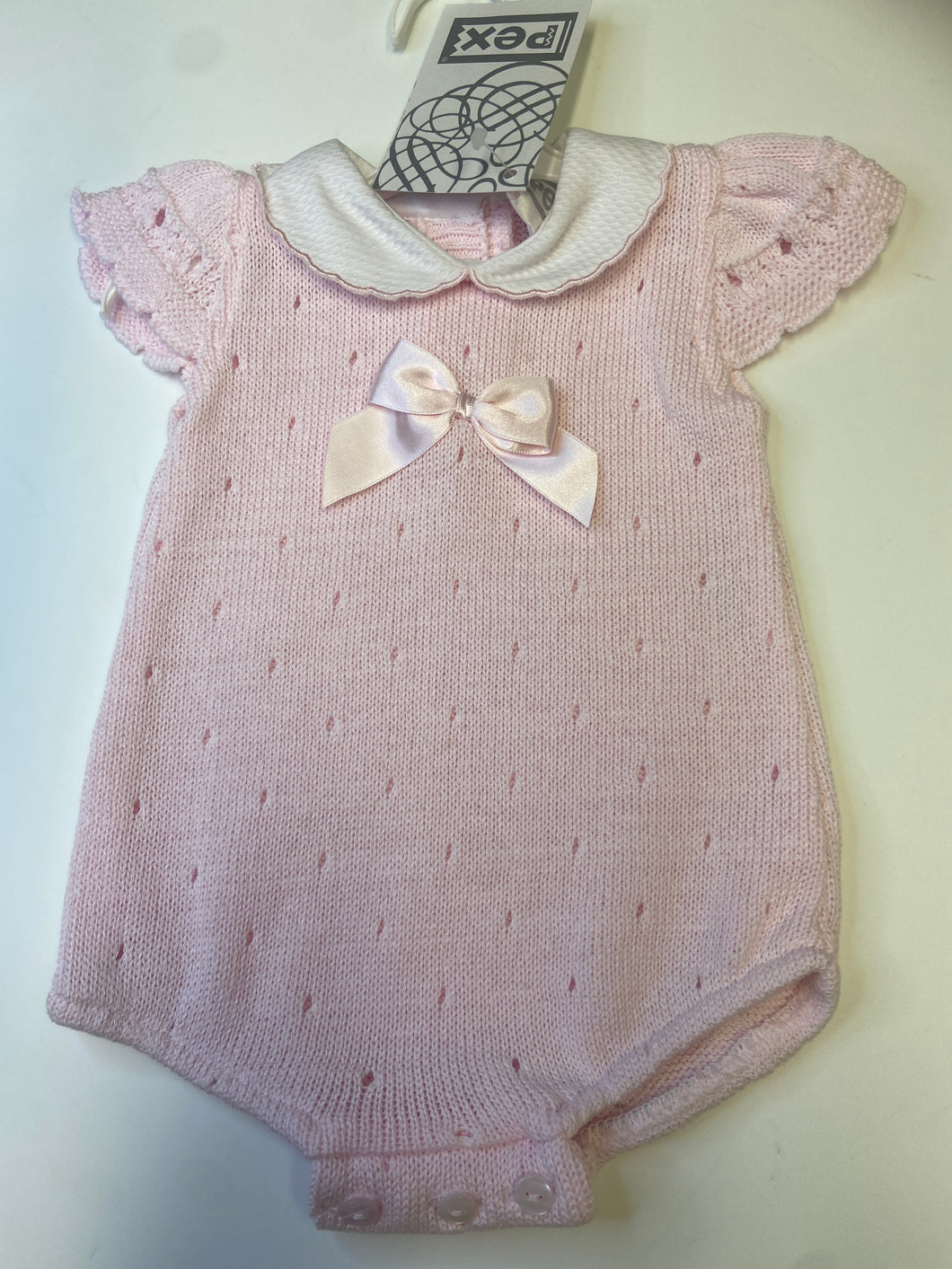 PEX baby girl pink romper- Miranda