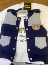 Load image into Gallery viewer, Hashtag baby boy 3 piece gilet set -255608
