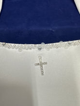 Load image into Gallery viewer, Girls white satin communion bag cb100
