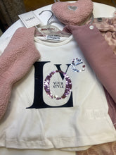 Load image into Gallery viewer, Ebita 3 piece pink trouser, top and gilet set for younger girl - 243240
