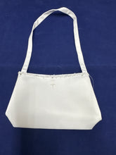 Load image into Gallery viewer, Girls white satin communion bag cb100
