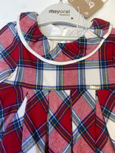 Load image into Gallery viewer, Mayoral baby girl tartan dress -2808
