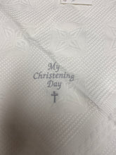 Load image into Gallery viewer, Fringed unisex Star Christening Shawl MCD
