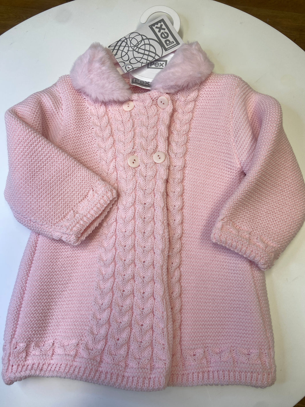PEX baby girl knit pink coatigan - Crystal