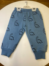 Load image into Gallery viewer, Hashtag 2 piece baby boy hoody and bottom set in blue - Dino print 243614
