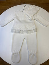Load image into Gallery viewer, PEX Mia knitted baby girl white 3 piece set
