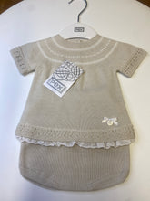 Load image into Gallery viewer, PEX baby girl top and pant set in natural - Meredith
