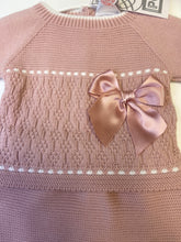 Load image into Gallery viewer, PEX baby girl 2 piece dusky pink knitted set - Chloe.

