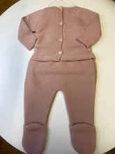 Load image into Gallery viewer, PEX baby girl 2 piece dusky pink knitted set - Chloe.
