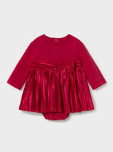 Load image into Gallery viewer, Mayoral baby girl red velour dress 2813
