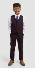 Load image into Gallery viewer, Cavani - Caridi wine 3 piece boys suit
