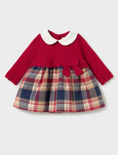 Load image into Gallery viewer, Mayoral baby girl red checked dress 2801
