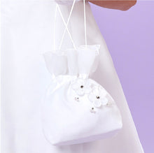 Load image into Gallery viewer, Girls white chiffon puff bag - Poppy
