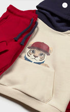 Load image into Gallery viewer, Mayoral baby boy 3 piece tracksuit set, 1 top, 2 bottoms 2834 colour 40 Rojo

