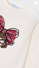 Load image into Gallery viewer, Mayoral girls bow print top 4034 colour 25 crd-rojo
