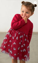 Load image into Gallery viewer, Mayoral baby girl knit &amp; tulle dress 2941 colour red 015
