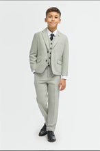 Load image into Gallery viewer, Cavani Camden boys 3 piece suit in sage
