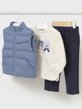 Load image into Gallery viewer, Mayoral baby boy 3 piece Gilet set 2648 blue

