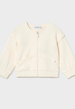 Load image into Gallery viewer, Mayoral girls zippy hoody 1491 colour 86 cream
