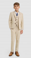 Load image into Gallery viewer, Cavani Camden beige boys 3 piece suit
