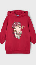 Load image into Gallery viewer, Mayoral girls hoody dress, red, 4928
