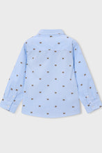 Load image into Gallery viewer, Mayoral boys blue shirt with puppy print 4146
