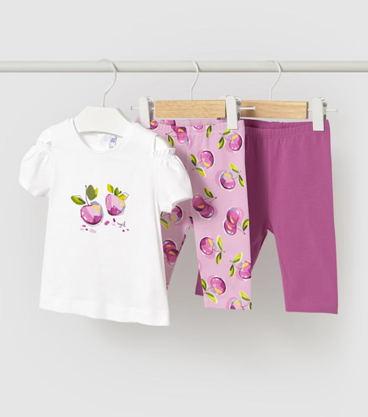 Mayoral baby girl 3 piece leggings set- 1740