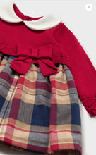 Load image into Gallery viewer, Mayoral baby girl red checked dress 2801
