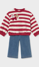 Load image into Gallery viewer, Mayoral baby girl sweatshirt and wide leg stretch legging set 2706 colour 48 Rooibos
