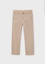 Load image into Gallery viewer, Mayoral older boy beige chino trouser colour 32 Dark Topo
