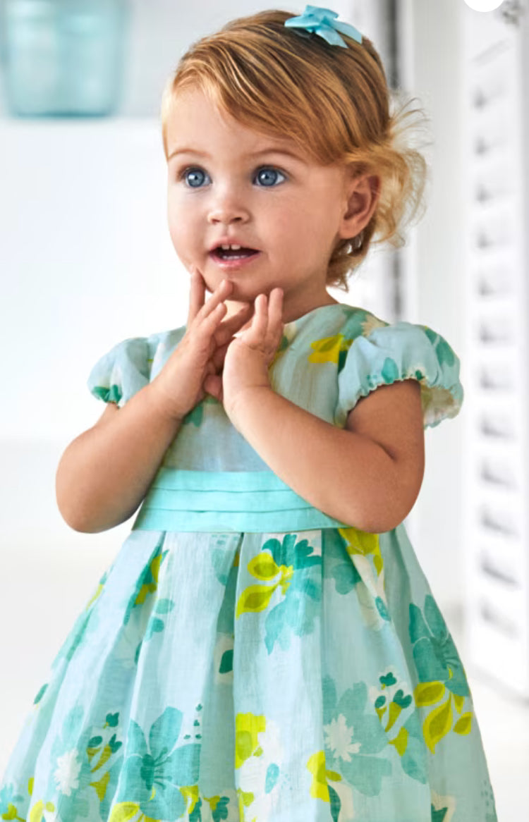 Mayoral baby girl Dress 1909 colour 73 Anis