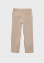 Load image into Gallery viewer, Mayoral older boy beige chino trouser colour 32 Dark Topo

